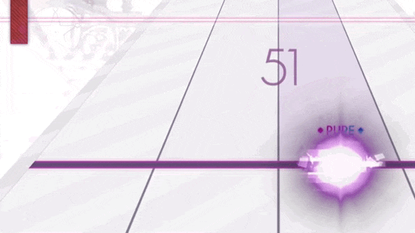 ロングノートを拾う様子