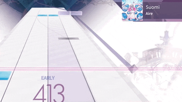 スカイノートを拾う様子